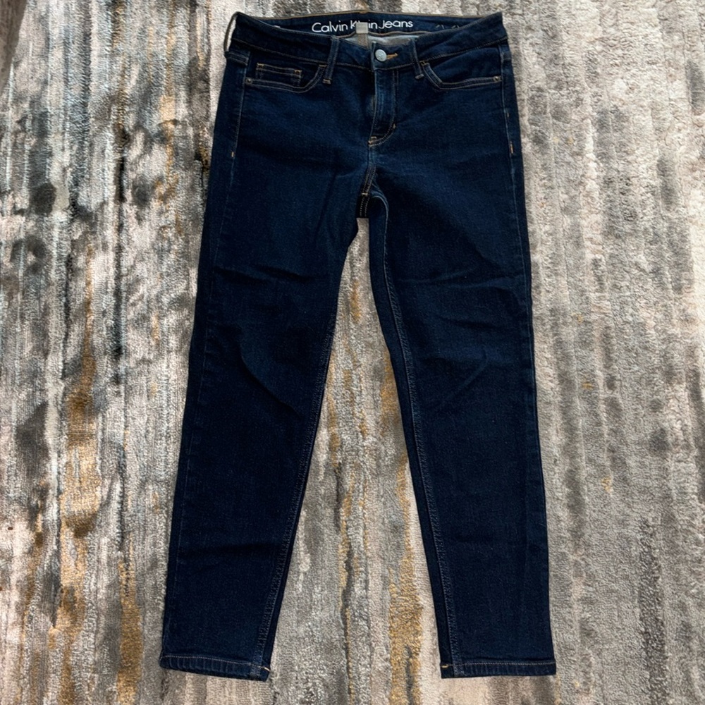 Calvin Klein Capri dark blue jeans